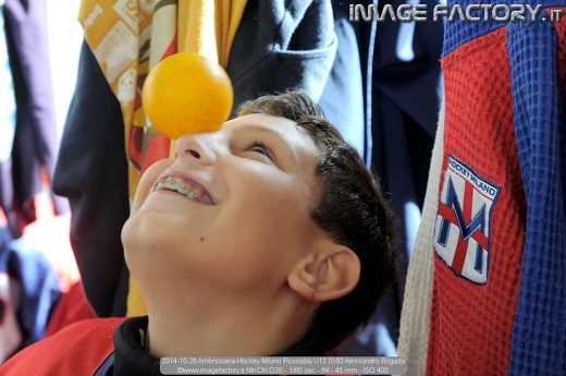 2014-10-26 Ambrosiana-Hockey Milano Rossoblu U12 0193 Alessandro Brigada